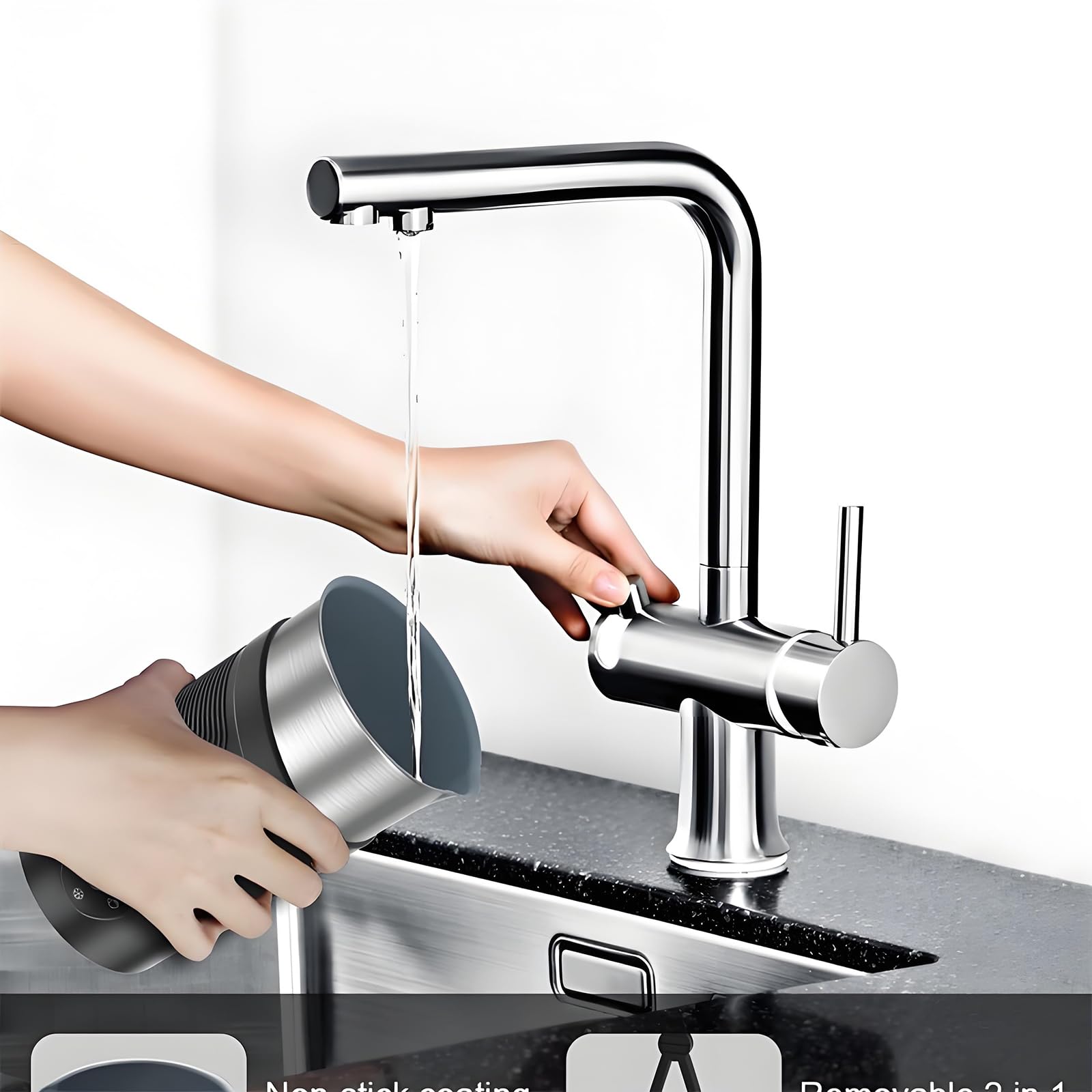 Calentador De Leche, Vaporizador De Leche 4-in-1electric Y Frother, Fabricante Automático De Espuma Fría De Acero Inoxidable, Viernes De Leche para Chocolate Caliente, Café con Leche, Capuchino