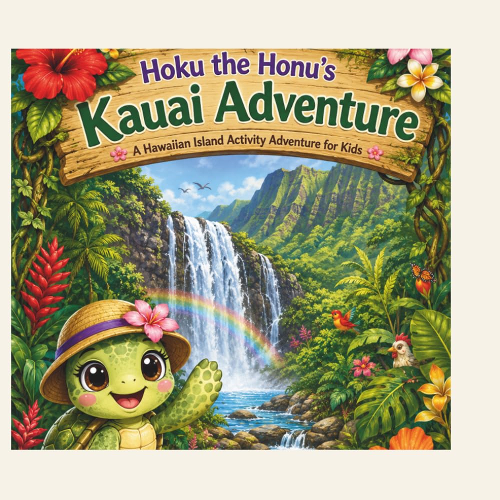 Hoku the Honu’s Kauai Adventure: A Hawaiian Island Activity Adventure for Kids (Hoku the Honu Island Adventures)