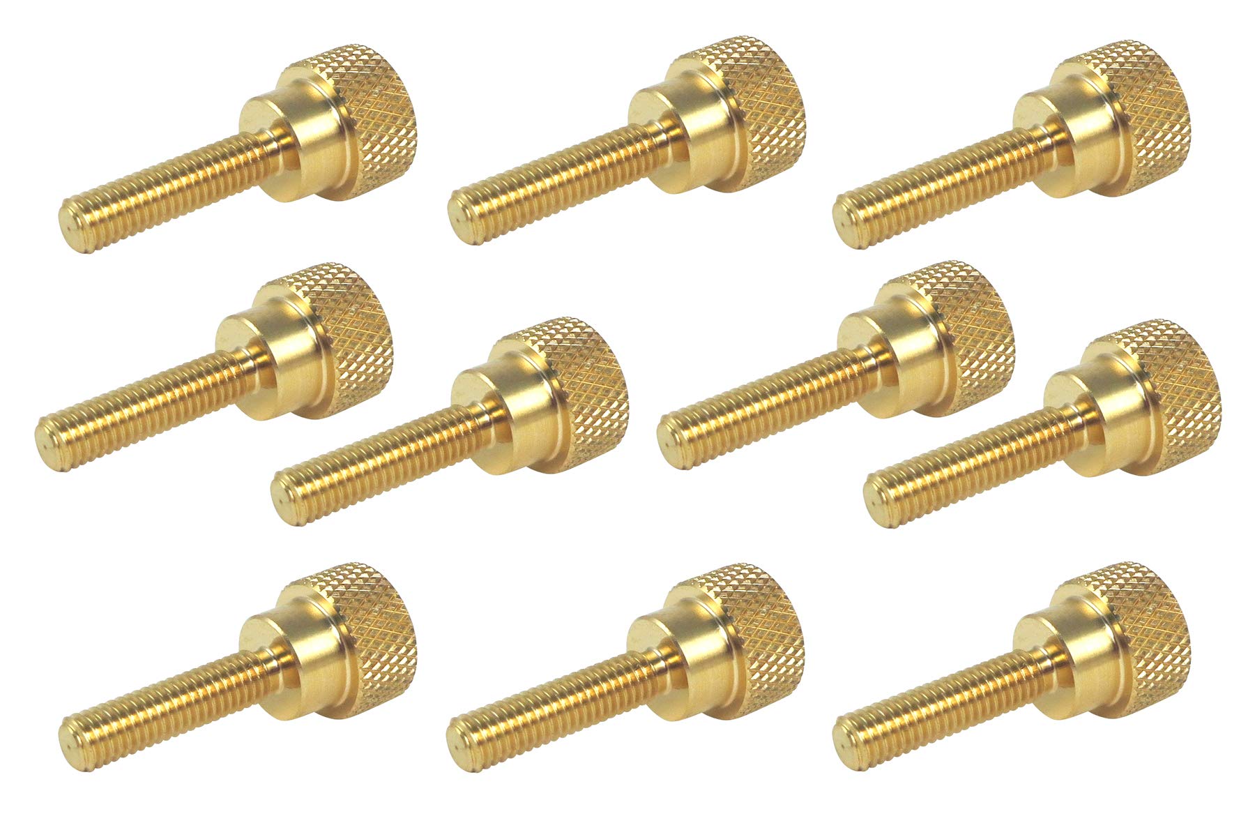 Amazon.com: 10 Pack 10-32 x 3/4 Inch Threads Solid Brass Diamond ...