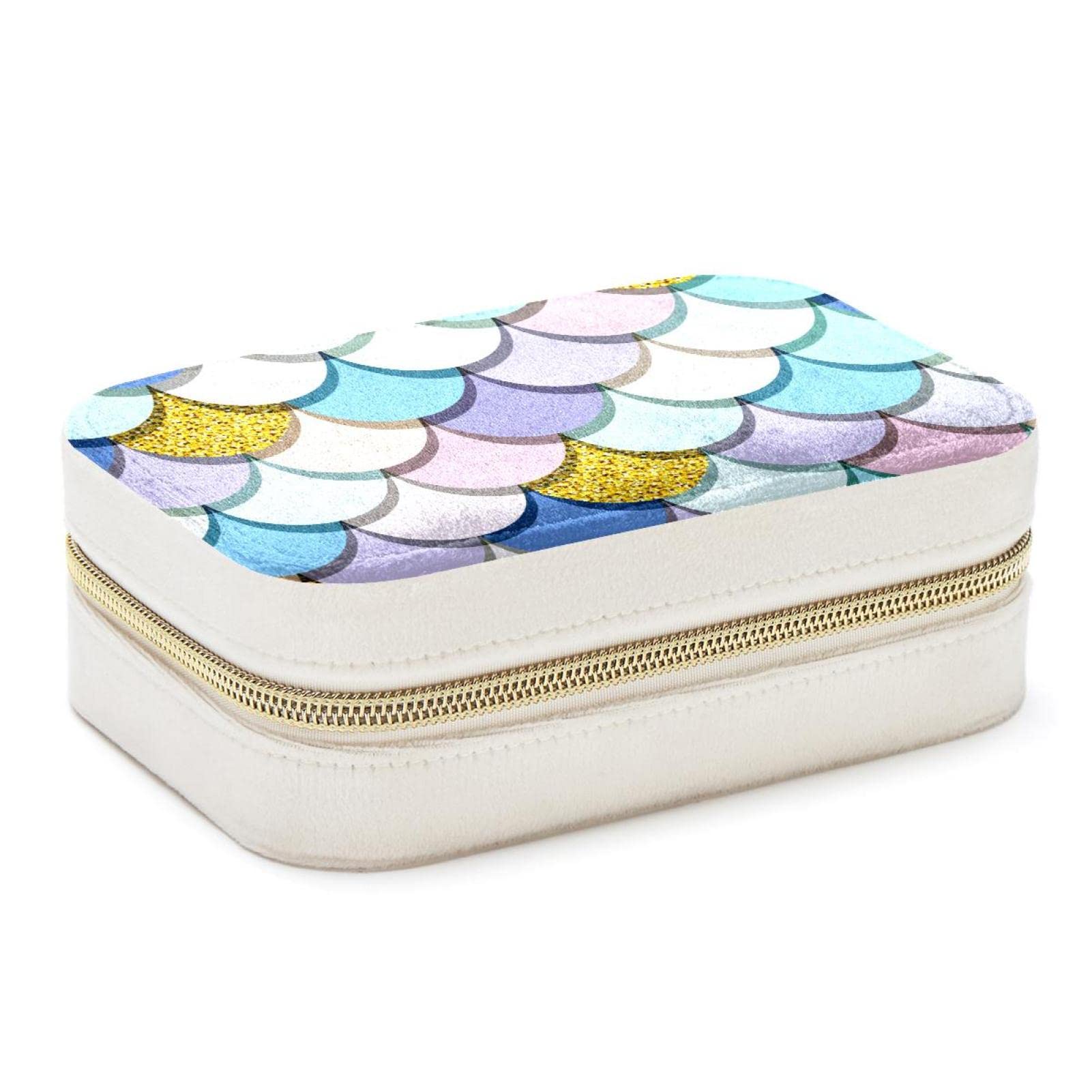 Boîte à bijoux sirène pour voyage et rangement bagues
