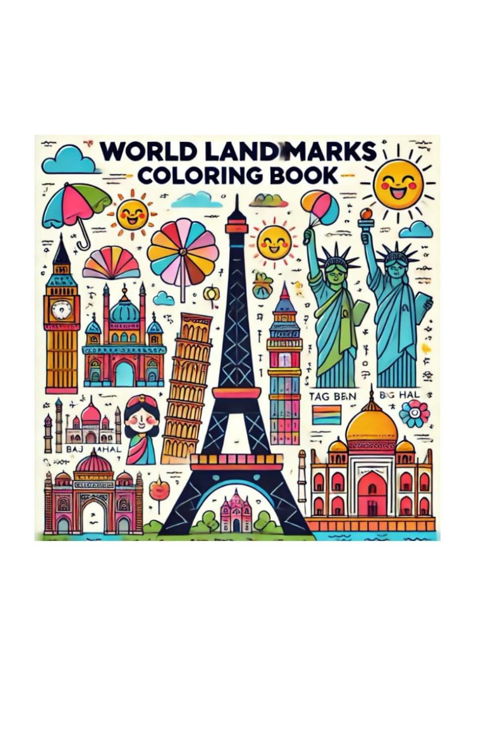 World Landmarks Coloring Book for Kids: A Fun and Creative Journey Around the Globe