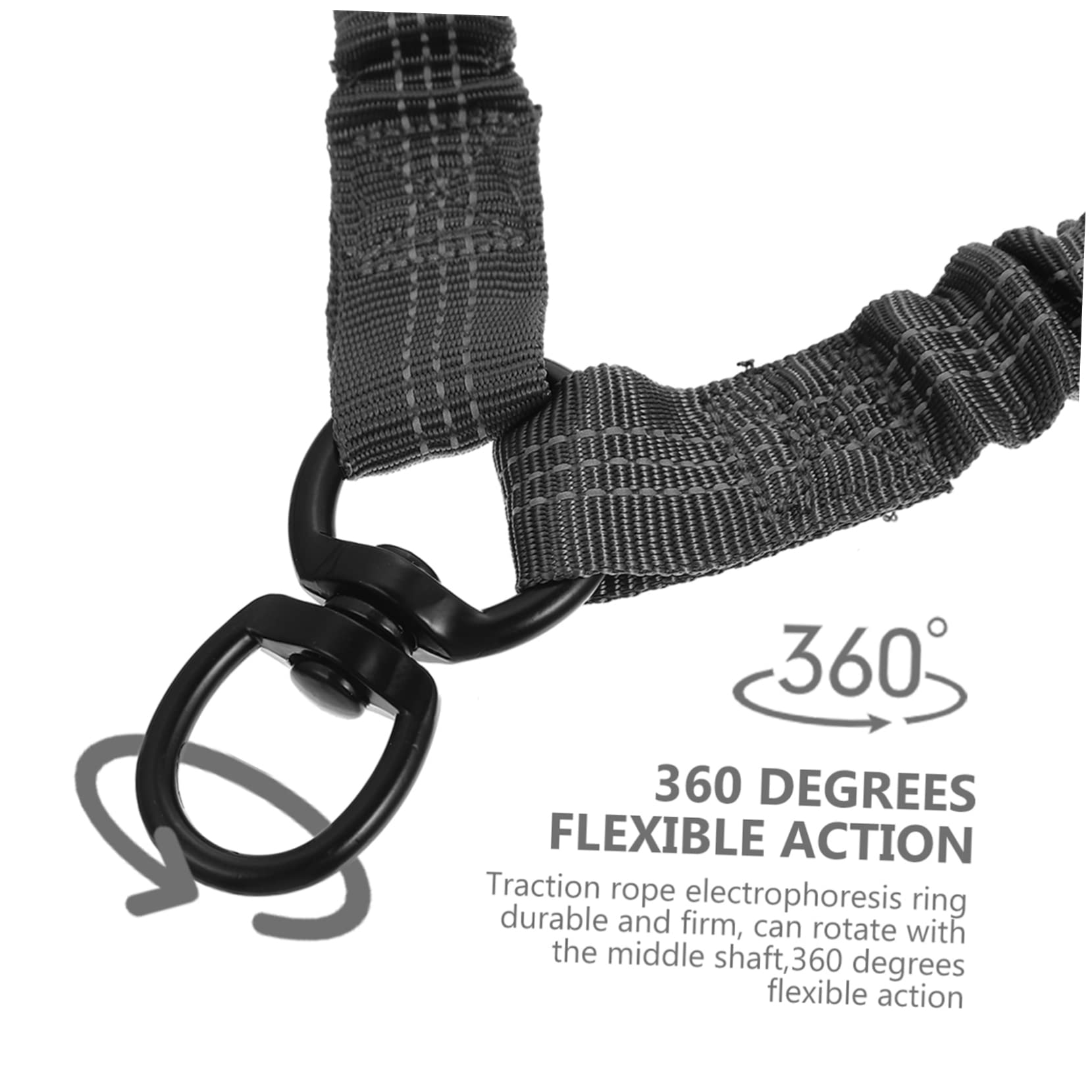 DECHOUS Double End Reflective Pet Leash Elastic Portable Dog Leash for Night Walking Material Ergonomic Design for Comfort and Control