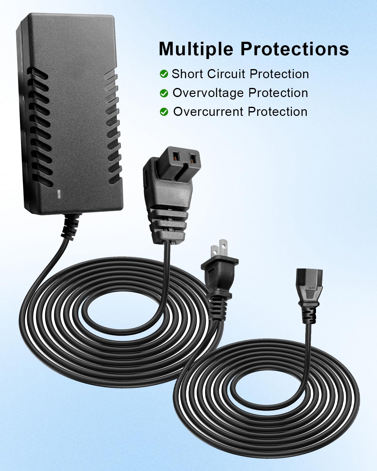 87W 12V Refrigerator Power Cord Adapter, AC 100V-240V to DC 14.5V, AC to DC Converter Fit for Alpicool Wagan Bodega Euhomy Iceco ARB Setpower Dometic JoyTutus Car Fridge Freezer Coolers