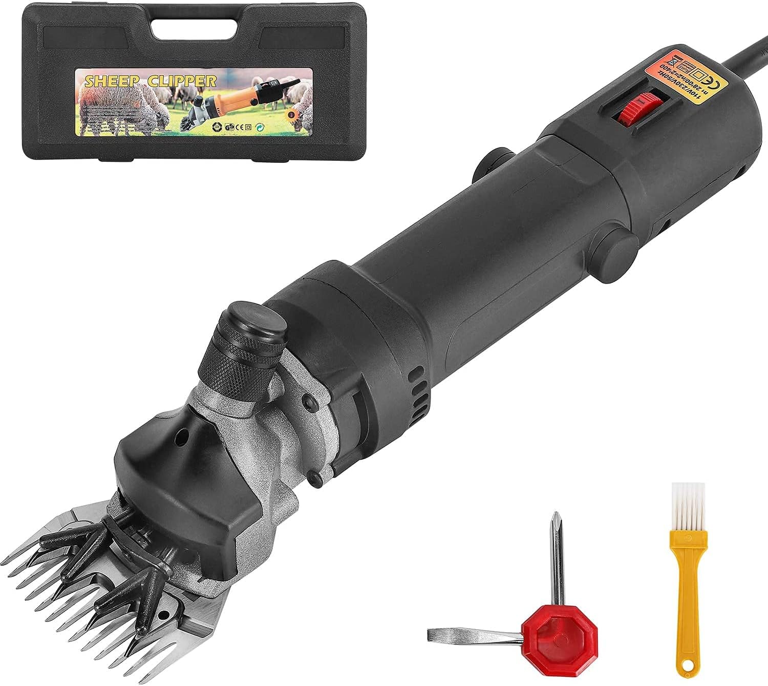 Unisex 1200W Professional Hair Clipper Horse/Goat/Sheep Hair Cutting Machine, Sheep Clipper6 Speed Control. 2800RPM With Copper Motor