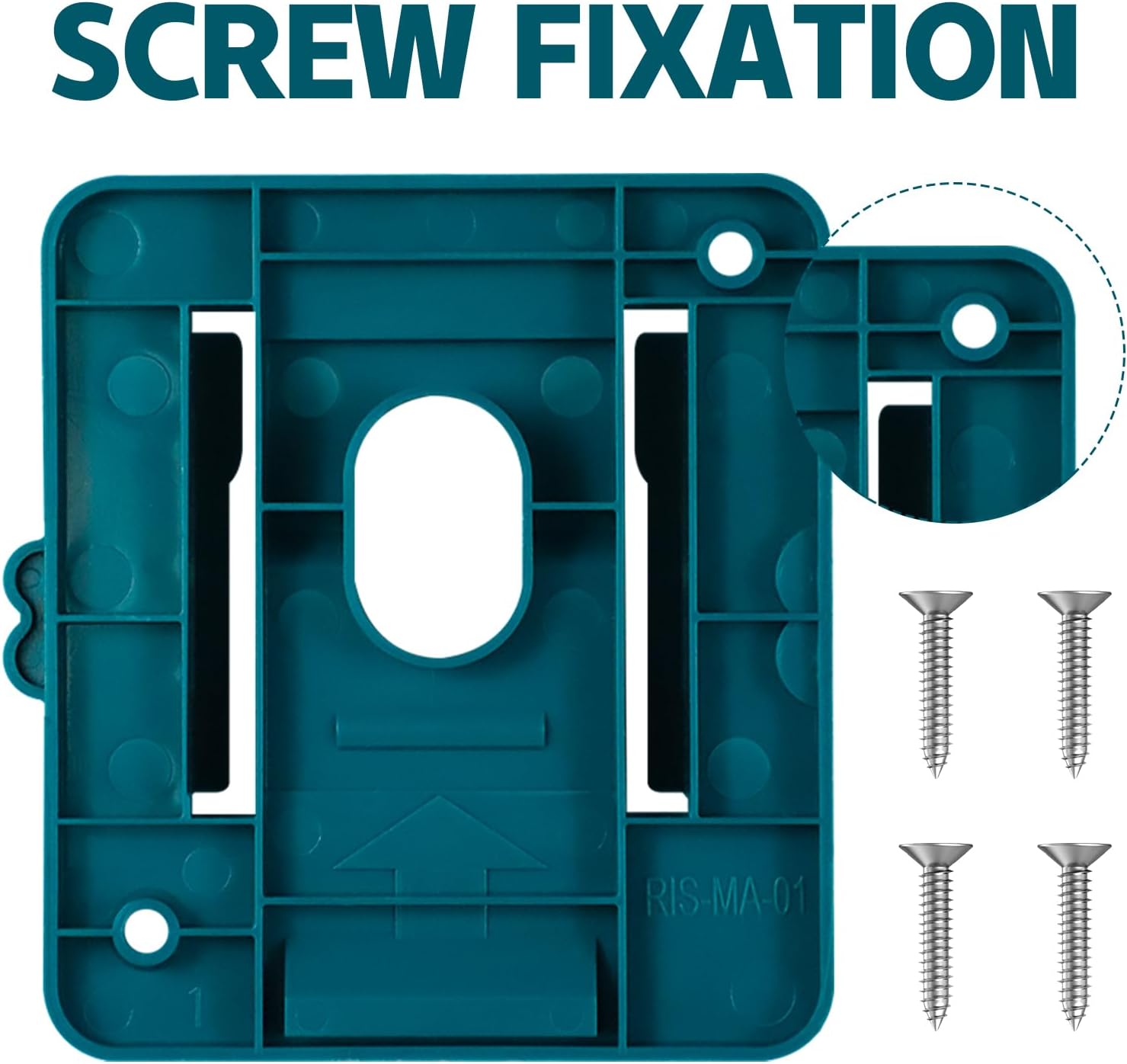 12 Pack Battery Holder Mount Bracket Compatible for Makita 18V Battery, Wall Mounts Hanger Fit for BL1860 BL1850 BL1840 BL1830, Organize Garage/Workshop/Work Truck (24 Screws, No Battery)