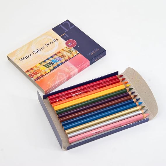Mercurius Triangular Watercolour Pencils, Multicolor