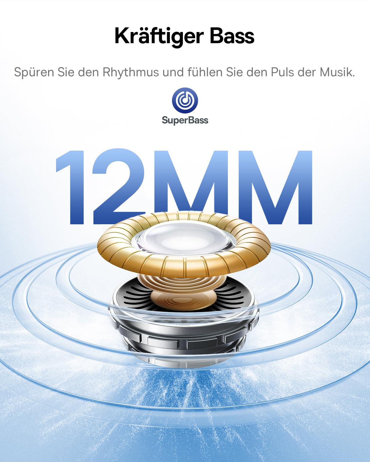 Baseus EP10 NC In Ear Kopfhörer Bluetooth Noise Cancelling, Bluetooth Kopfhörer mit -43 dB ANC, Adaptive Geräuschunterdrückung, Earbuds mit 4-Mic KI Klarer Anruf, IP55, 41H Spielzeit, Bluetooth 6.0