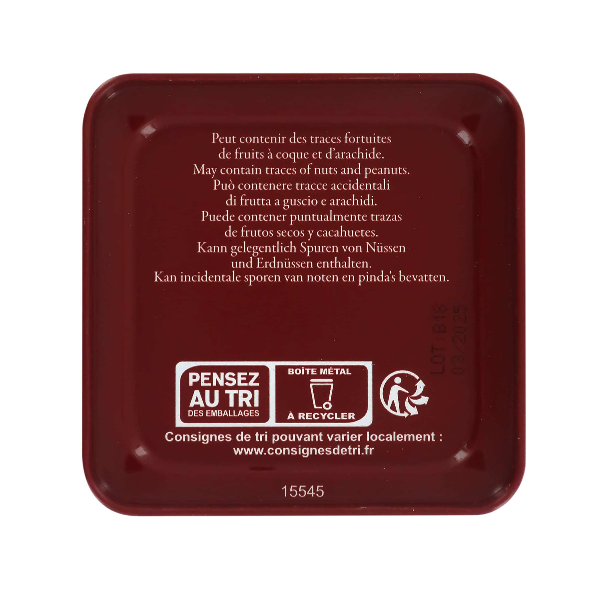 Dammann Jardin Bleu - Thé noir à la rhubarbe et aux fraise, boîte 100g - Dammann Frères