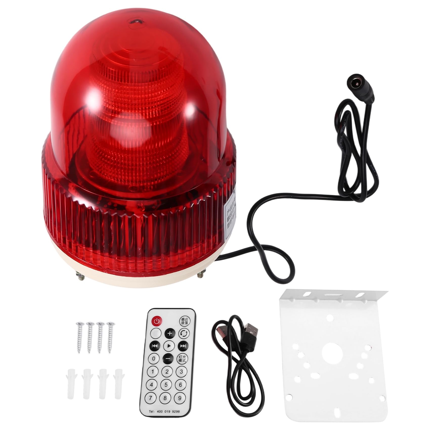 Oewwthy Light Voice Sound And Alarm Switch 24V Microwave Induction Warning Factory Workshop Vehicle Construction Site