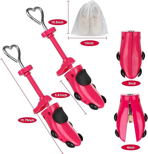 Miniatura 3 de Parts3A Estirador de zapatos para hombres y mujeres, estirador de botas, ajustable en 4 direcciones para estirar el ancho de la longitud