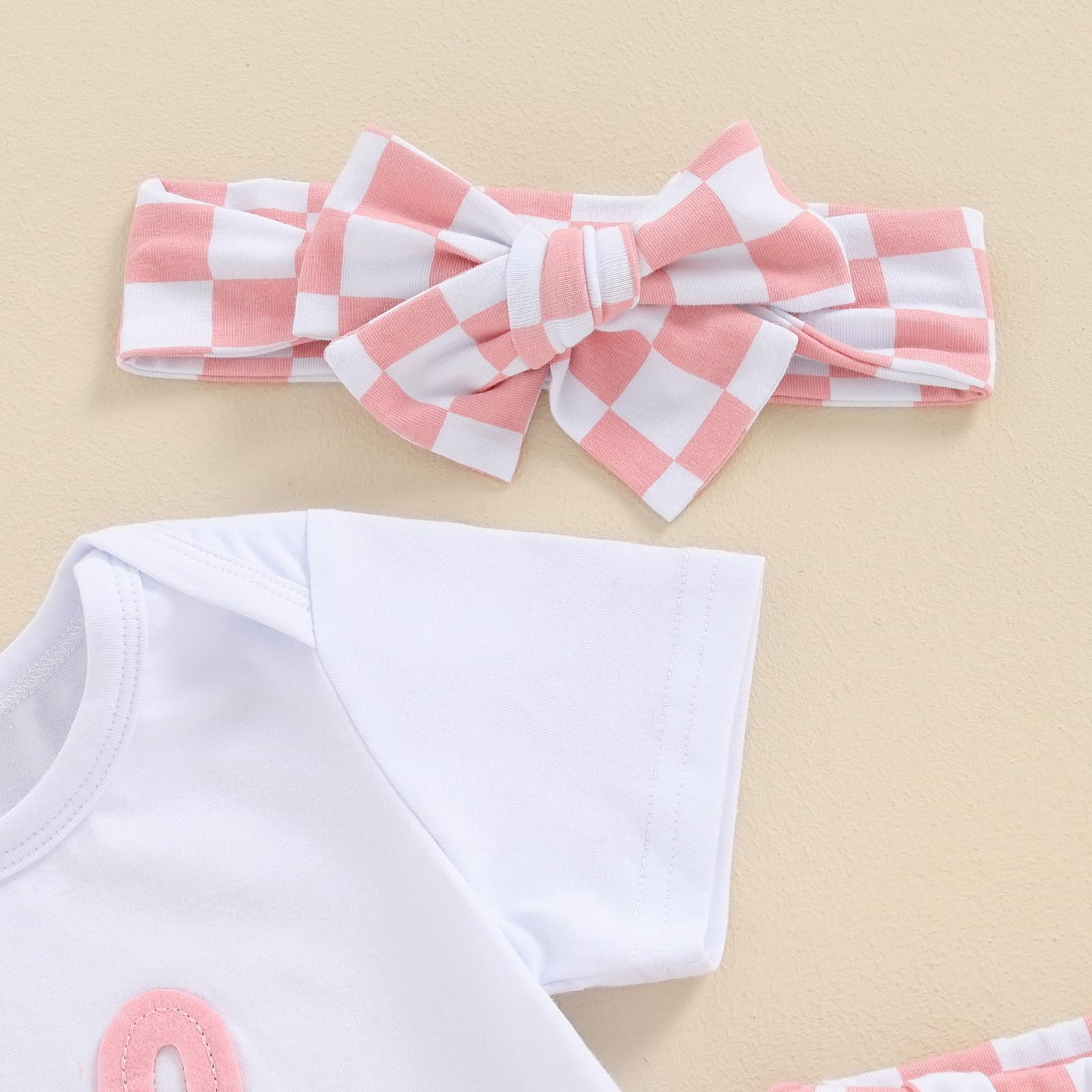 Little Sister Newborn Outfit Summer Clothes Short Sleeve Romper Bodysuit Bell Bottom Pants Set Coming Home Outfit(A-White Lil Sis,0-3 Months)