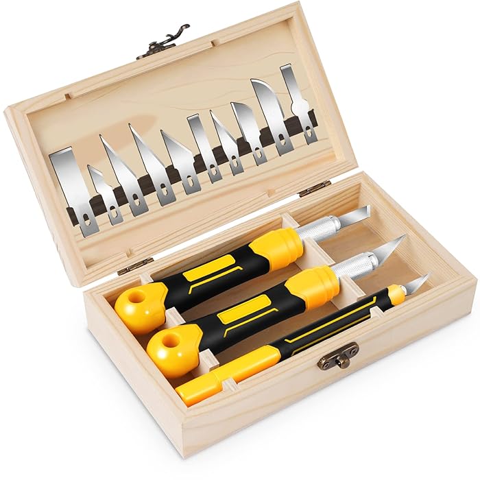 Buy DIYSELF Craft Knife, Exacto Knife Set, 3Pack Hobby Knife with 10