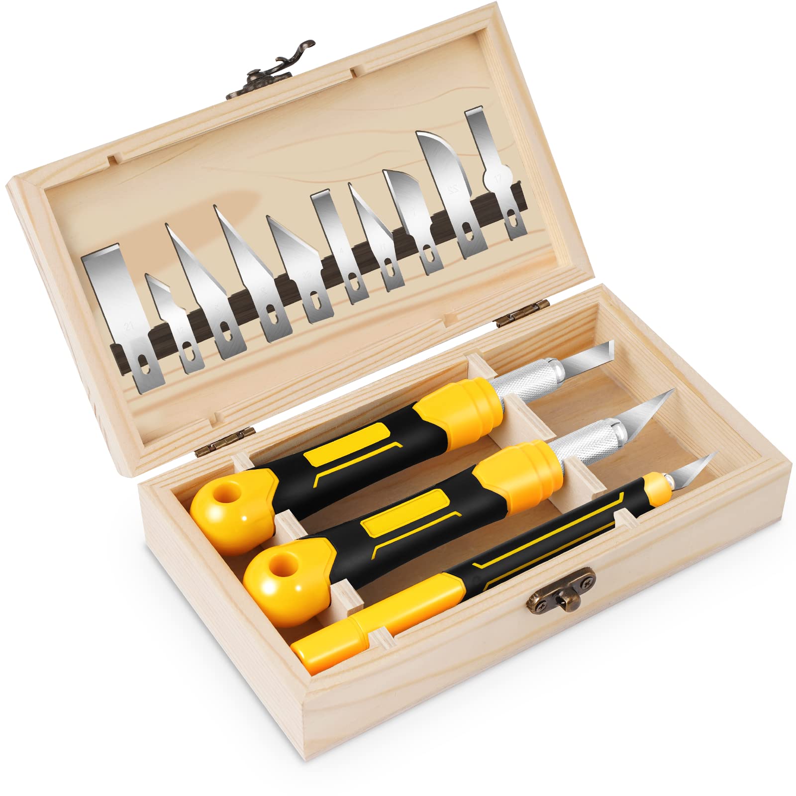 Buy DIYSELF Craft Knife, Exacto Knife Set, 3Pack Hobby Knife with 10