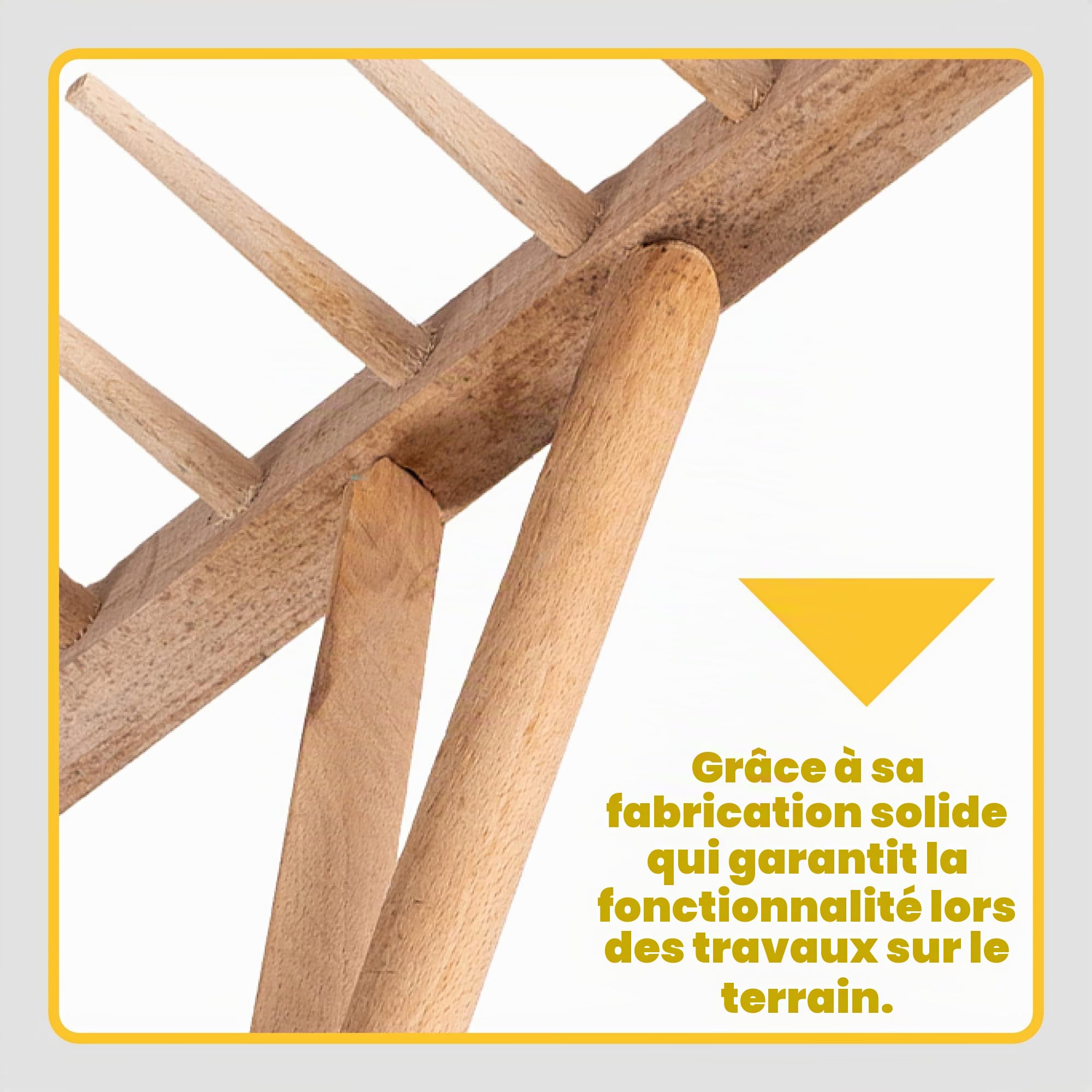KADAX Râteau à Foin avec Manche en Bois Long pour Une Récolte Efficace et Confortable, Râteau à Feuilles de Jardin, Outil de Jardinage (Bois)