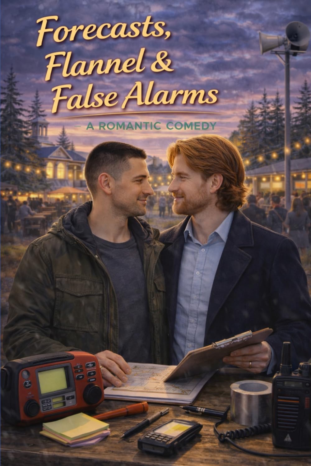Forecasts, Flannel & False Alarms: A Romantic Comedy (A Matchmaker Moms Romance)