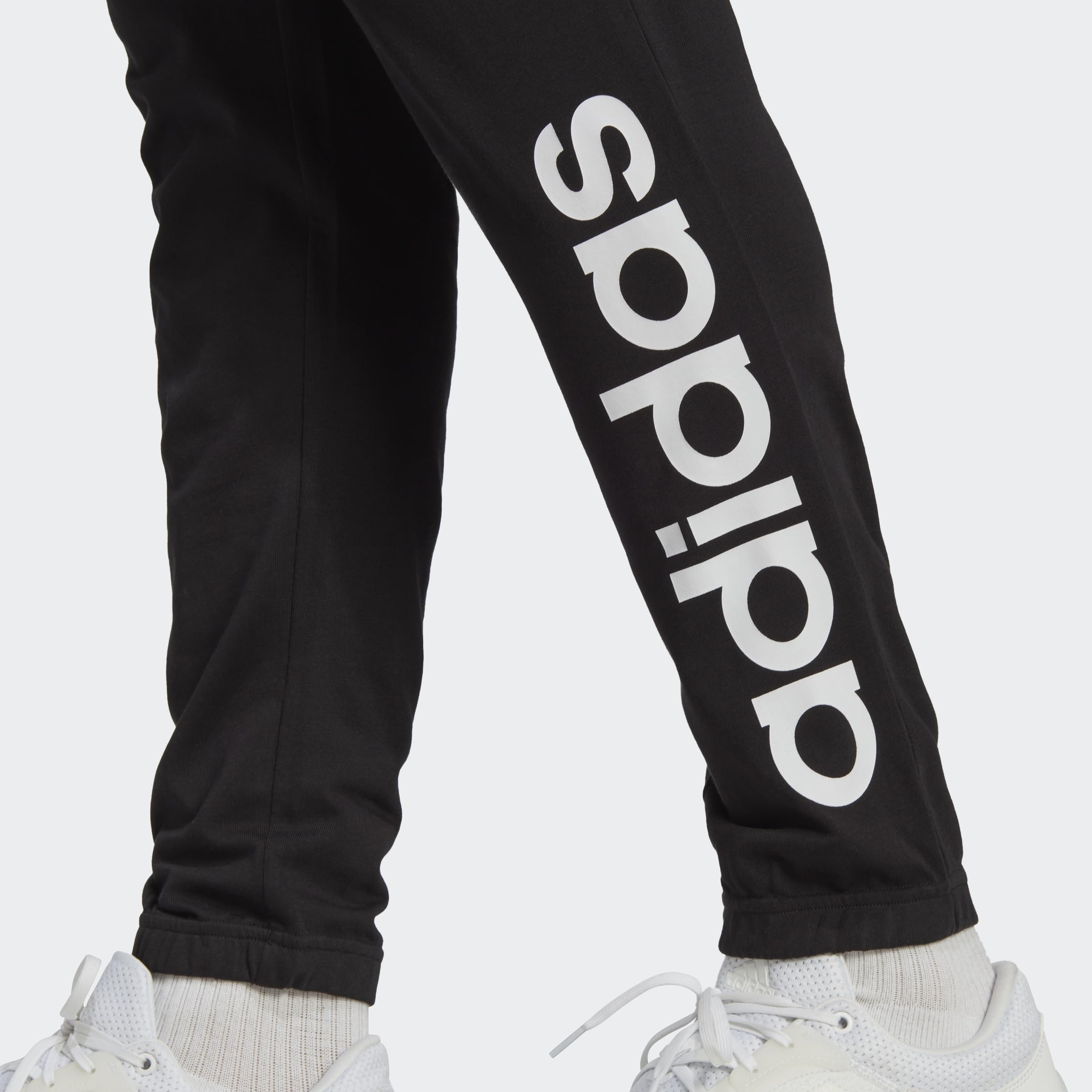 Adidas - Essentials Single Jersey Tapered Elasticized Cuff Logo Pants, Pantaloni Sportivi Uomo