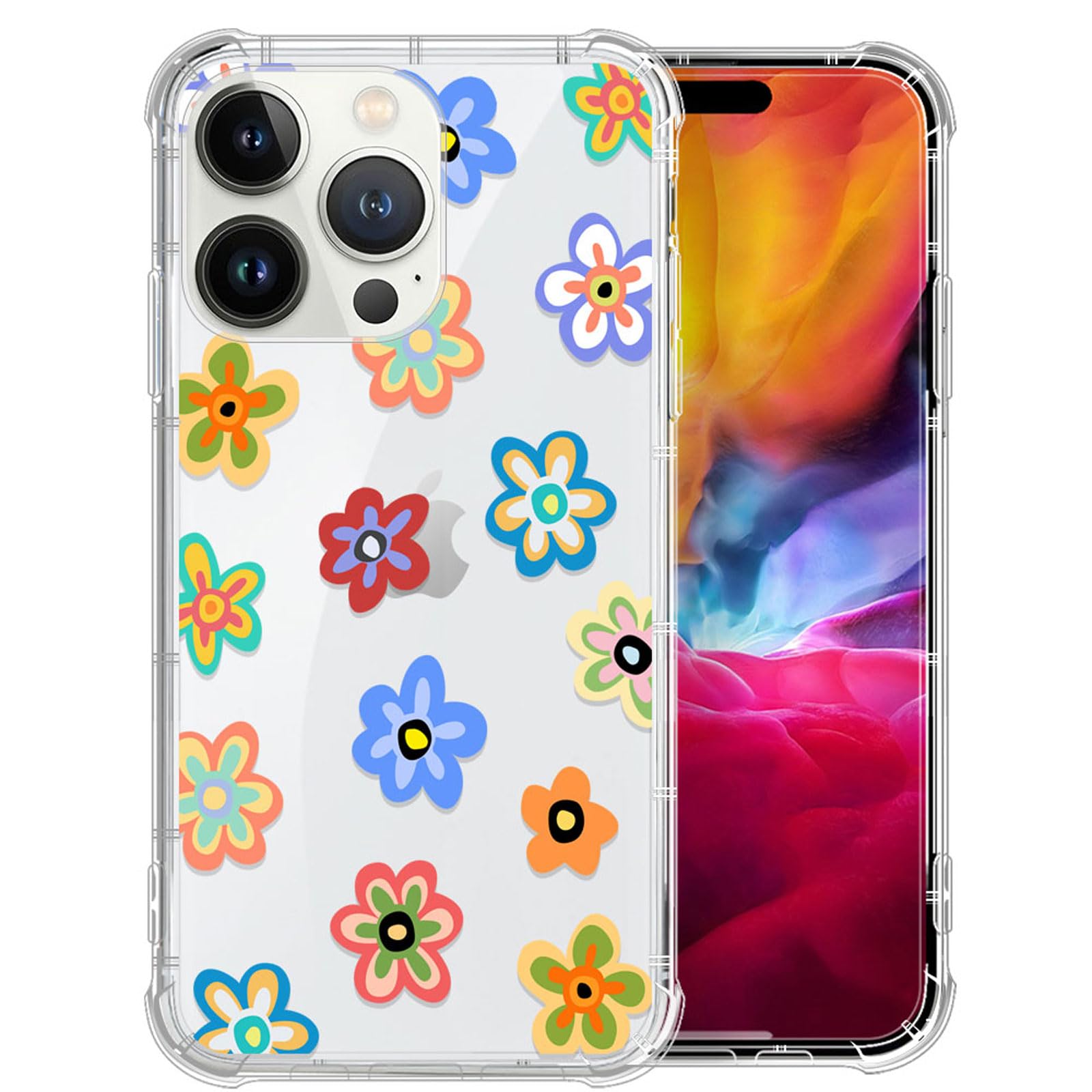 Coque iPhone 14 Pro Max en silicone TPU souple avec couverture intégrale transparente