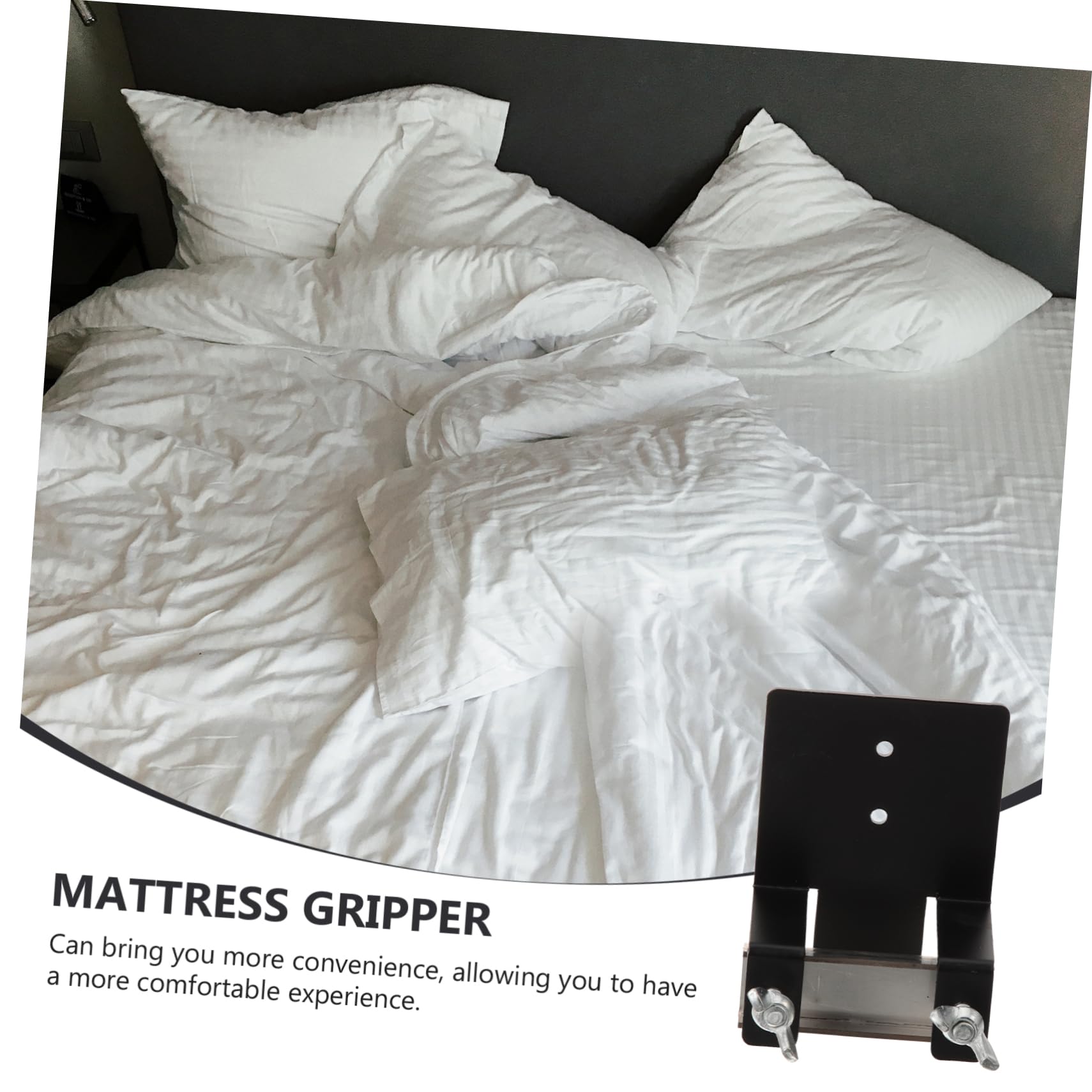 Lot De 4 Fixations pour Matelas Cadre De Réglable Barre De pour Matelas Simple