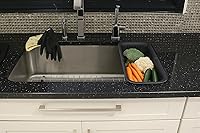 Vista 3 de Colador extensible para colocar sobre el fregadero, plegable, de plástico, para frutas, verduras, pasta, espagueti, escurridor, cesta multiusos