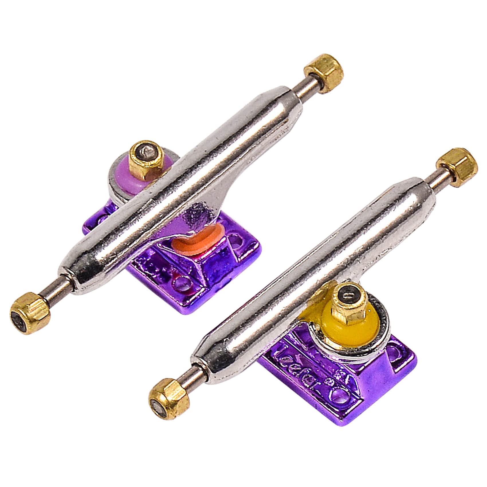 RACOFSB Fingerboard Trucks with Upgraded Urethane Bushings and Pivot Cup,34mm 32mm Width,Normal Kingpin (Purple, 32mm) — image 1