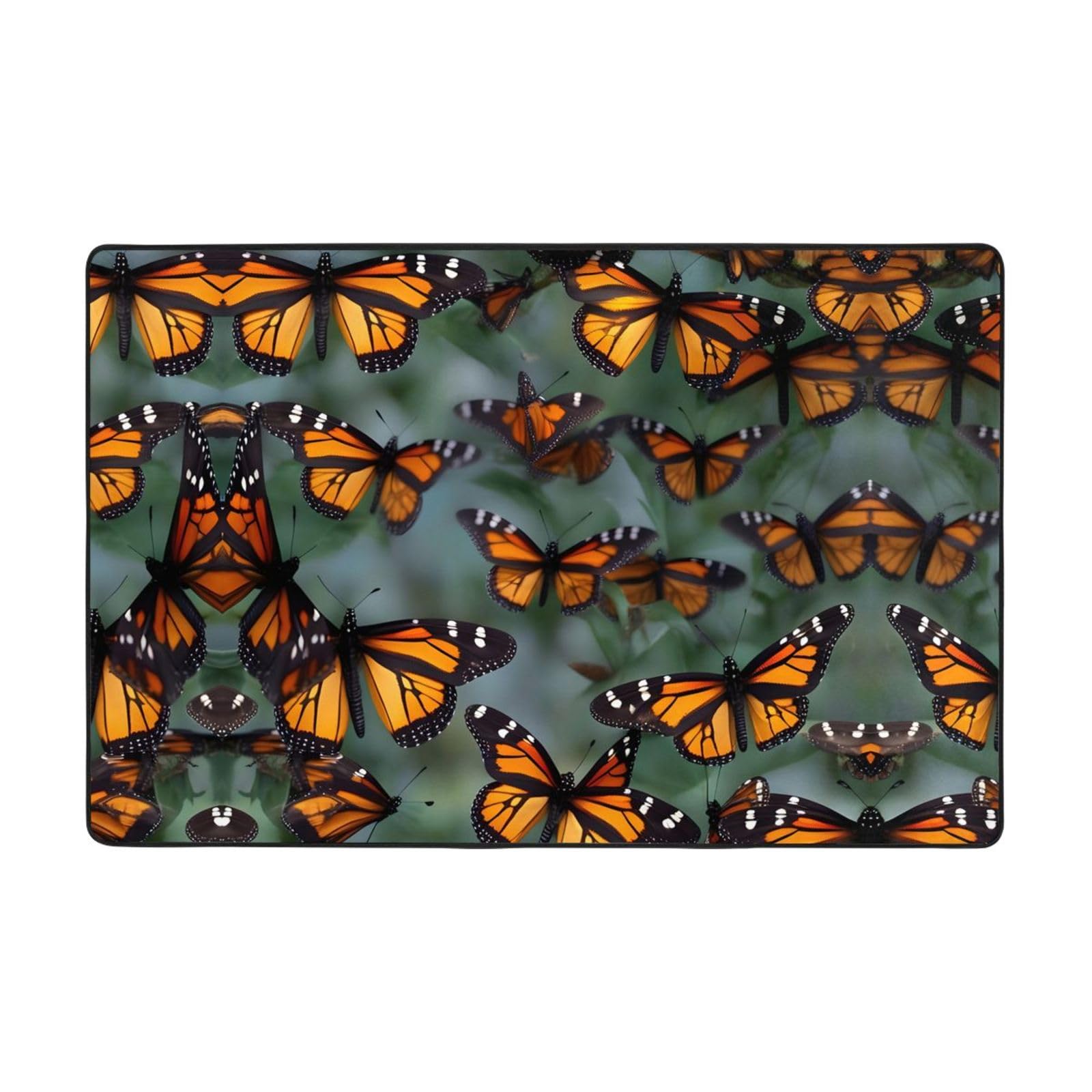 Tapis papillon monarque pour créer un cocon doux dans le salon