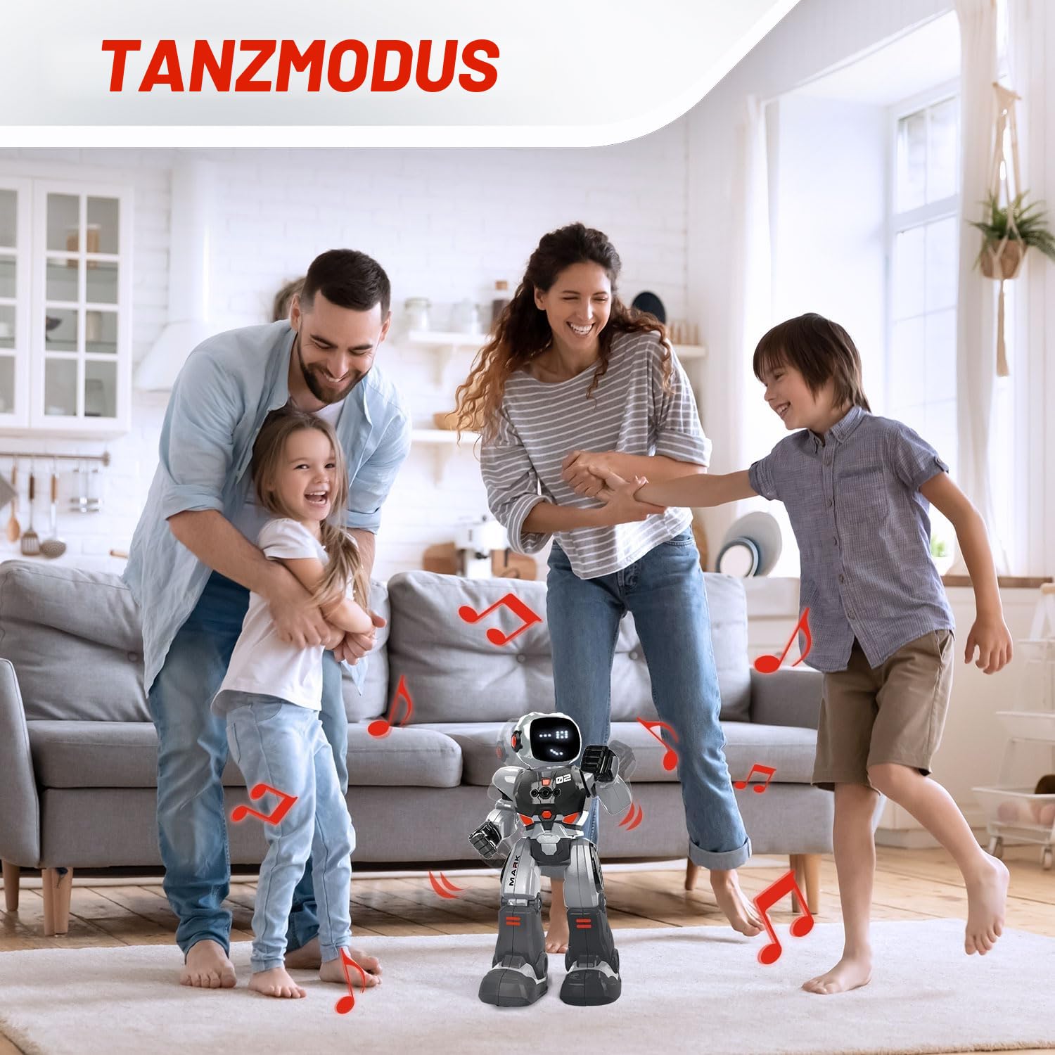 Xtrem Bots - Mark | Kinderroboter-programmierung Für Kinder 50 Bewegungen | Spielzeug Ab 6 Jahren | Roboter-Spielzeug | Kinder-robotik | Ferngesteuerter Und Programmierbarer Roboter