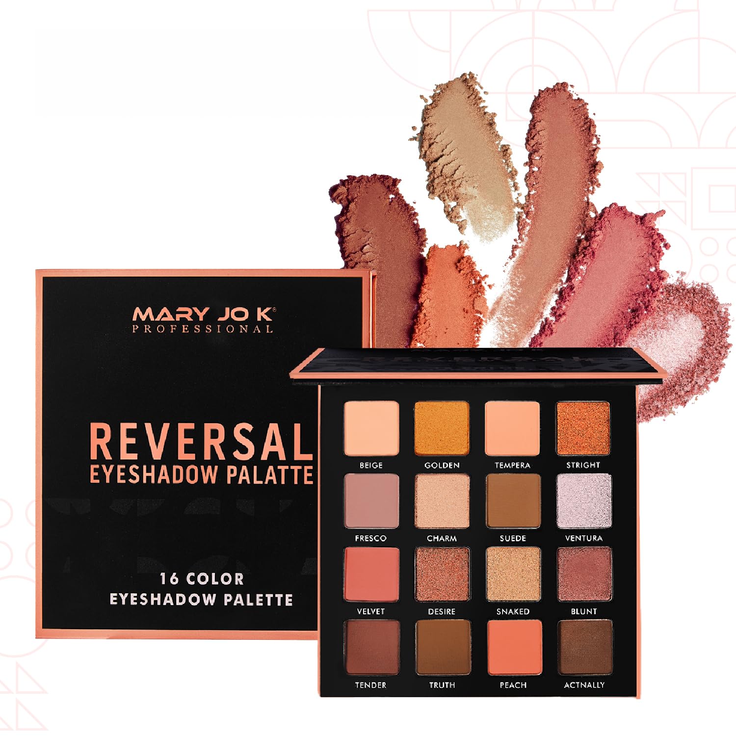 MARY JO K Reversal Eyeshadow Palette | Luxurious Mattes & Shimmers | Intense Color Payoff | Smooth & Blendable Texture | Minimal Fallout | Long-lasting Wear | 22g-image-16