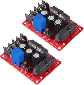ACEIRMC 2pcs 200W Pure Bass Subwoofer Crossover Second-Order Crossover Frequency Distributor Divider 2 Way Speaker Audio Crossover Filter