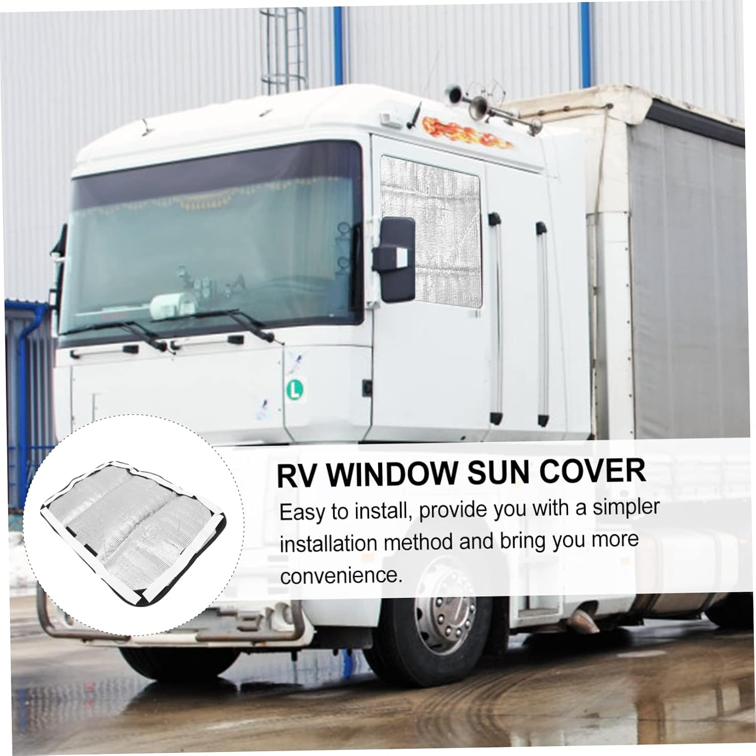 2pcs Rv Window Cover with Sunshade Privacy for Door Window