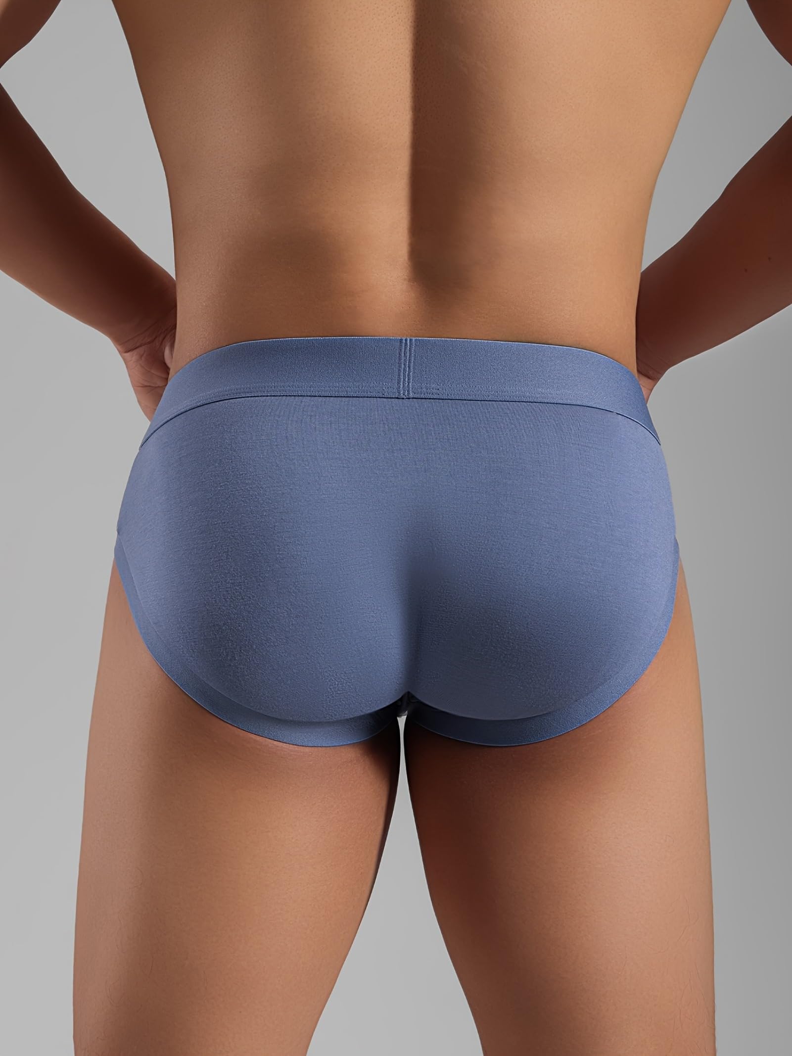 Calzoncillos triangulares para hombre con bolsillo grande, ropa interior deportiva transpirable