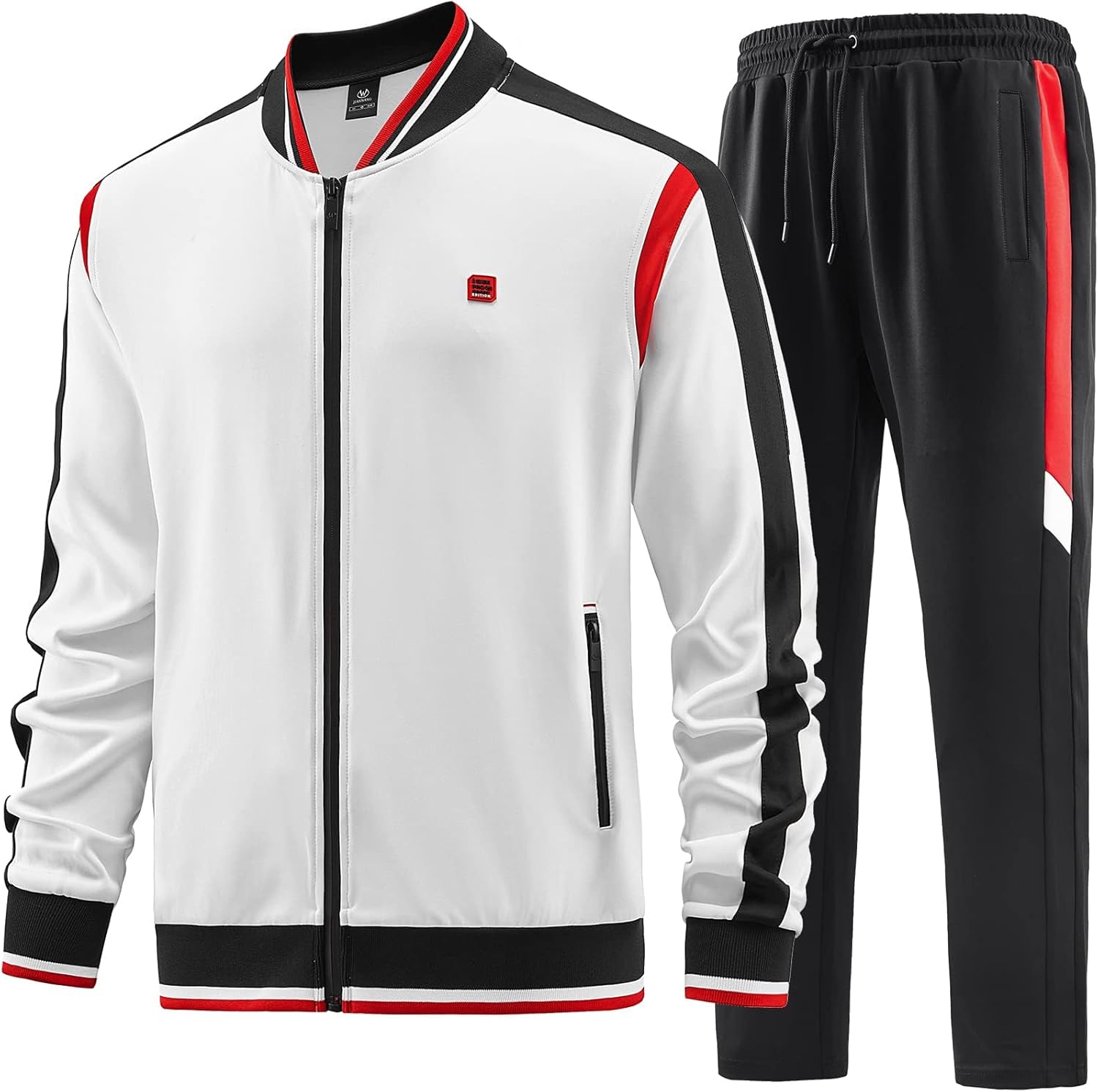 ANOTWENER Men's Casual 2 Piece Tracksuit Sets Long Sleeve Full Zip Jacket and Sweatpants Jogging Sport Outfits Sweatsuits - Image 2