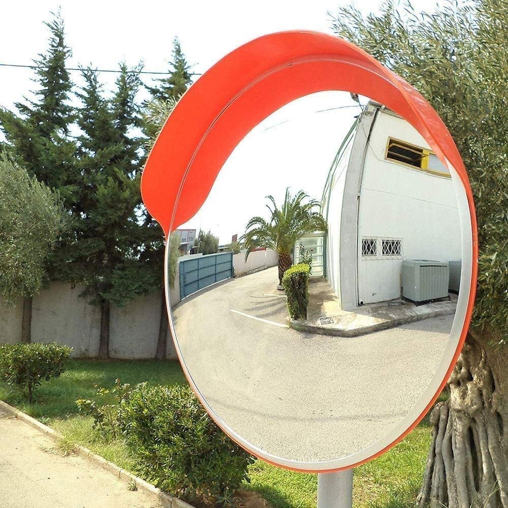 Espejo de seguridad convexo de 60 cm irrompible para puntos ciegos