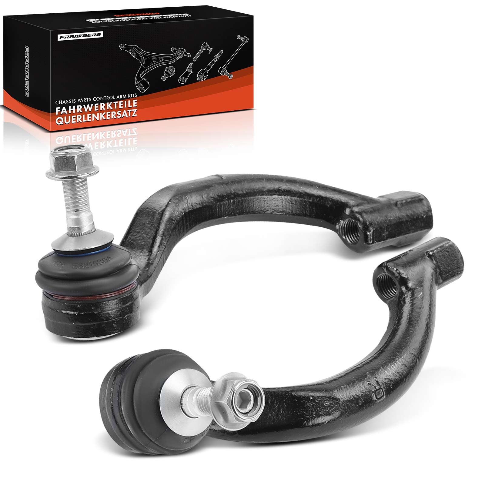 Frankberg 2x Rotule Direction Essieu Avant Compatible avec S-Type X200 2.5L-4.2L 1999-2008 XJ X350 X358 2.7L 3.0L 2003-2009 XK Cabriolet QQ6 3.6L 2007-2014 XK Cabriolet J43 Remplacer# 2W933290CA
