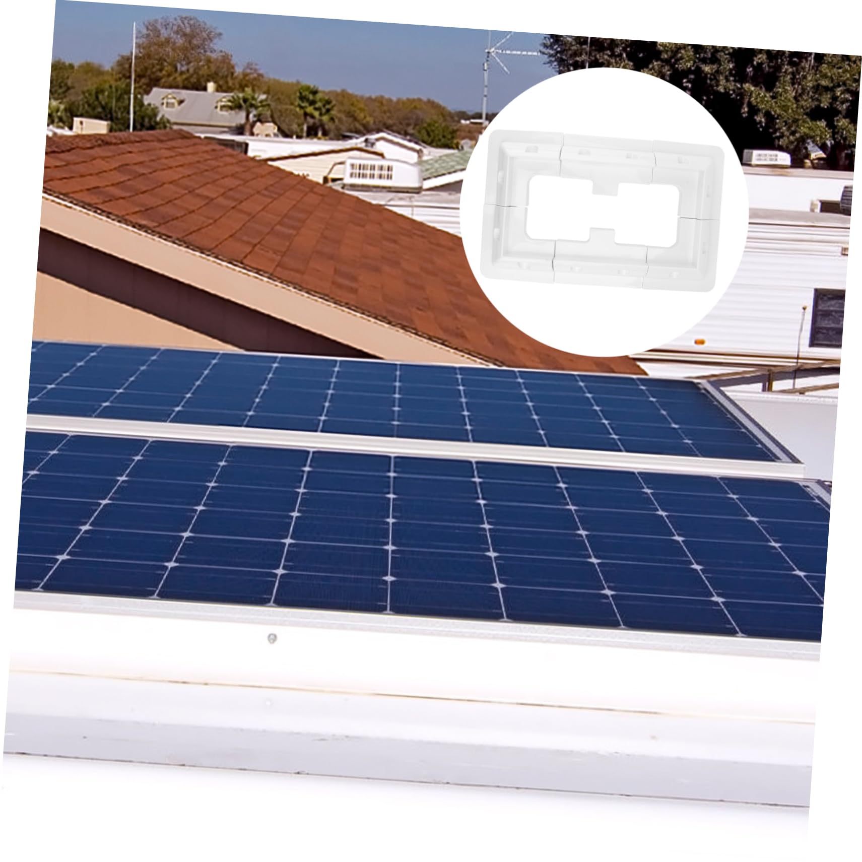 Zestaw Uchwytów Solarnych Na Dach Łódź Jacht Kamper Furgonetkę - 6 Szt Plastikowych Stojaków Abs - -korozyjne Łatwa Instalacja