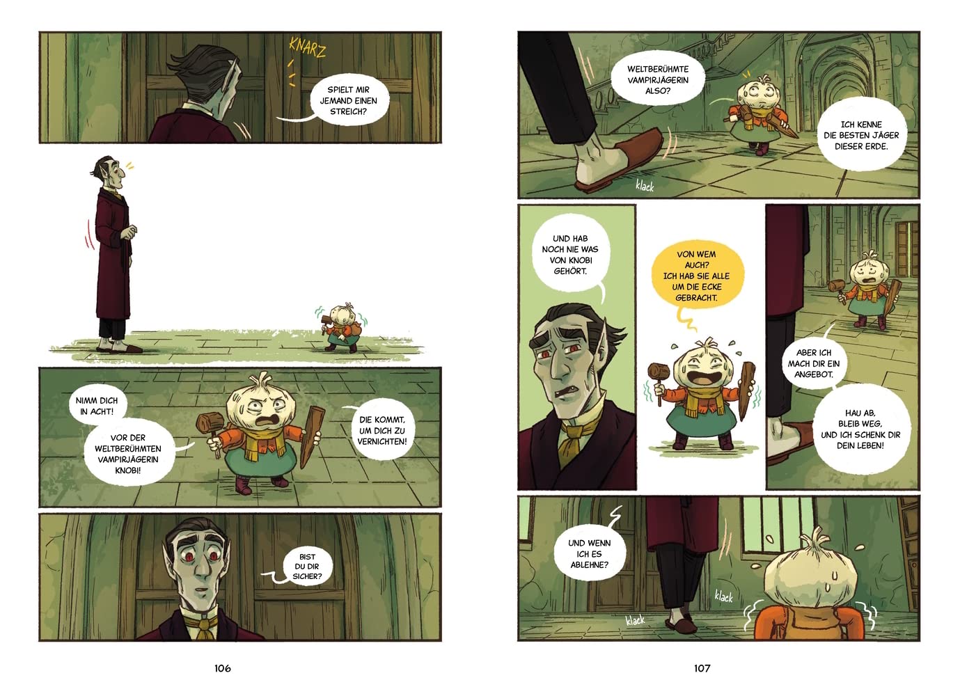 Knobi und der Vampir: Comic für Kinder