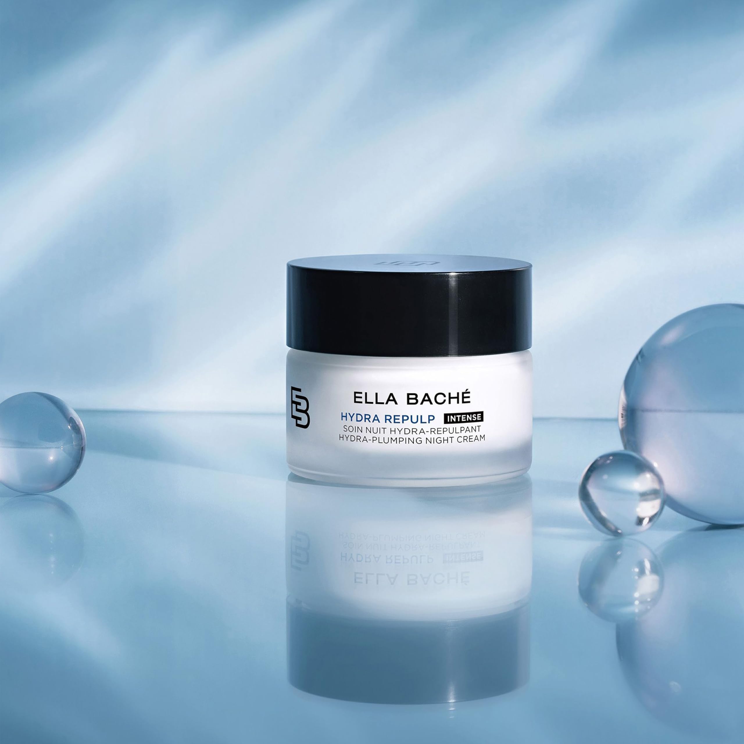 ELLA BACHÉ Hyaluron-Nachtcreme – intensive Anti-Age & Feuchtigkeitspflege für regenerierte, glatte Haut, 50 ml