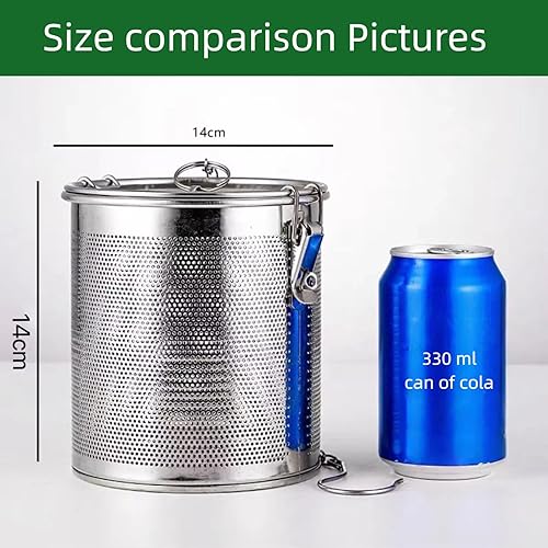 Miniatura 7 de Colador de condimentos, filtro de especias de acero inoxidable, filtro de especias de cocina, diseño de malla, colador de bolas de té, condimentos