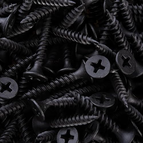 Miniatura 9 de TPOHH 100 tornillos Phillips de cabeza plana con revestimiento de óxido negro #8 x 58 pulgadas, acero inoxidable 18-8 (A2) totalmente roscados, 8