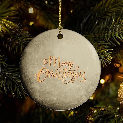 Two-Side Printed Universe and Planets Ceramic Christmas Ornament Novelty for Family Friends Kids Cosmic Christmas Keepsake Pendants Two-Side Printed Universe and Planets Ceramic Christmas Ornament Novelty for Family Friends Kids Cosmic Christmas Keepsake Pendants