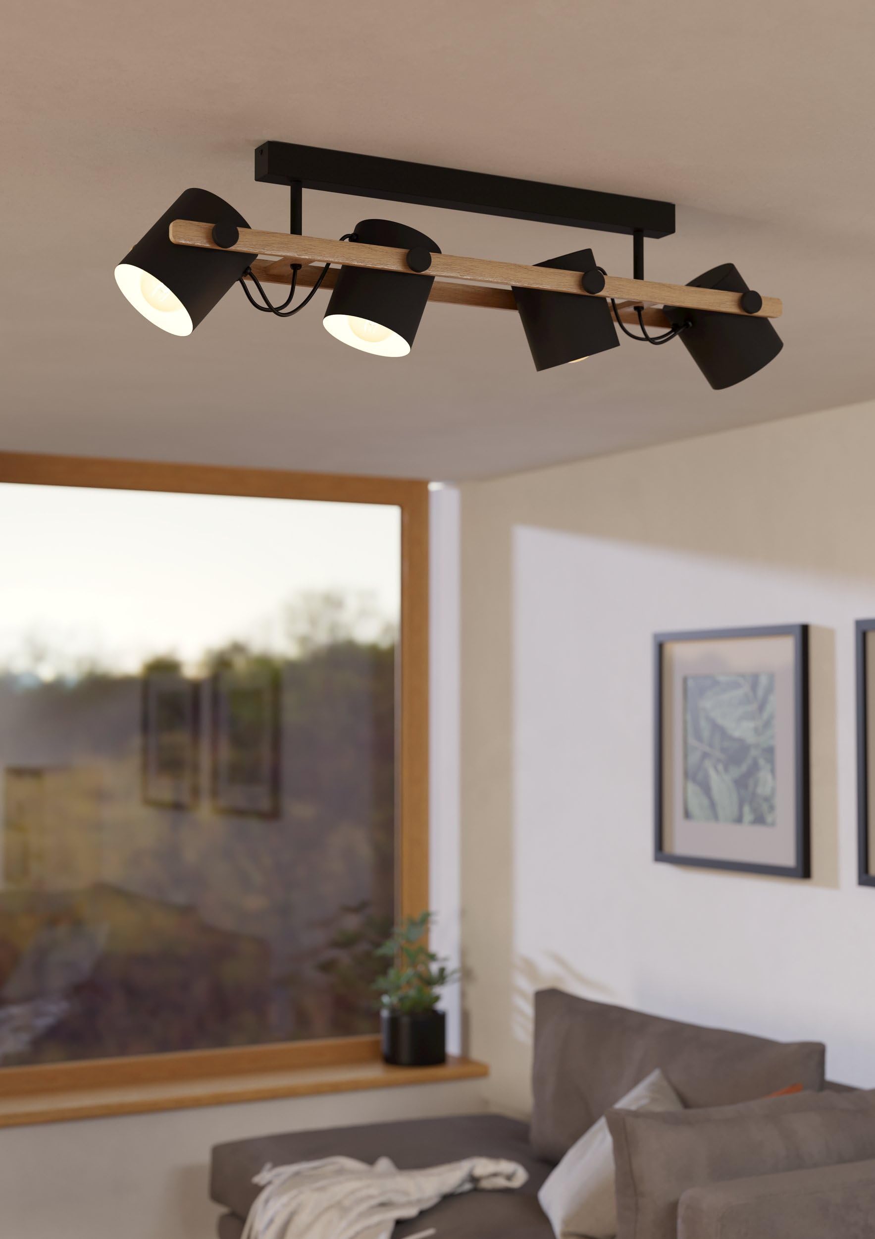Retro gouden hanglamp drie lichtpunten Light and Living Mayson