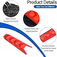 Vista 3 de Cubierta del Motor Panel de Molduras Compatible con Chevrolet Corvette C8 2020-2025, Protección del Compartimento del Motor ABS Accesorios de Rojo