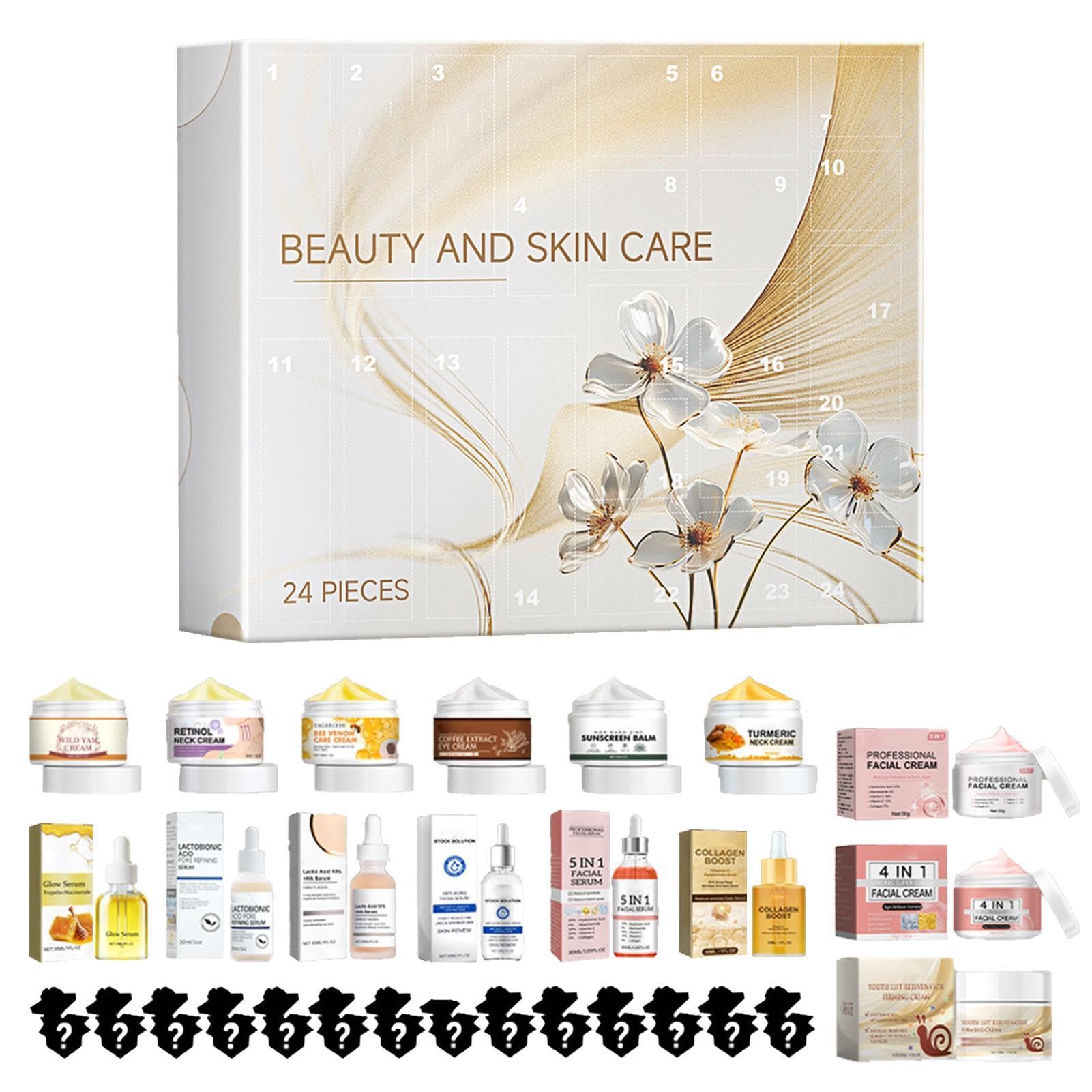 Calendario de Adviento 2024 Calendario de Adviento de Belleza Mujeres 24 | Sorpresas de Belleza para Navidad, Maquillaje, Calendario de Adviento para mujer, Calendario de Navidad para Mujeres