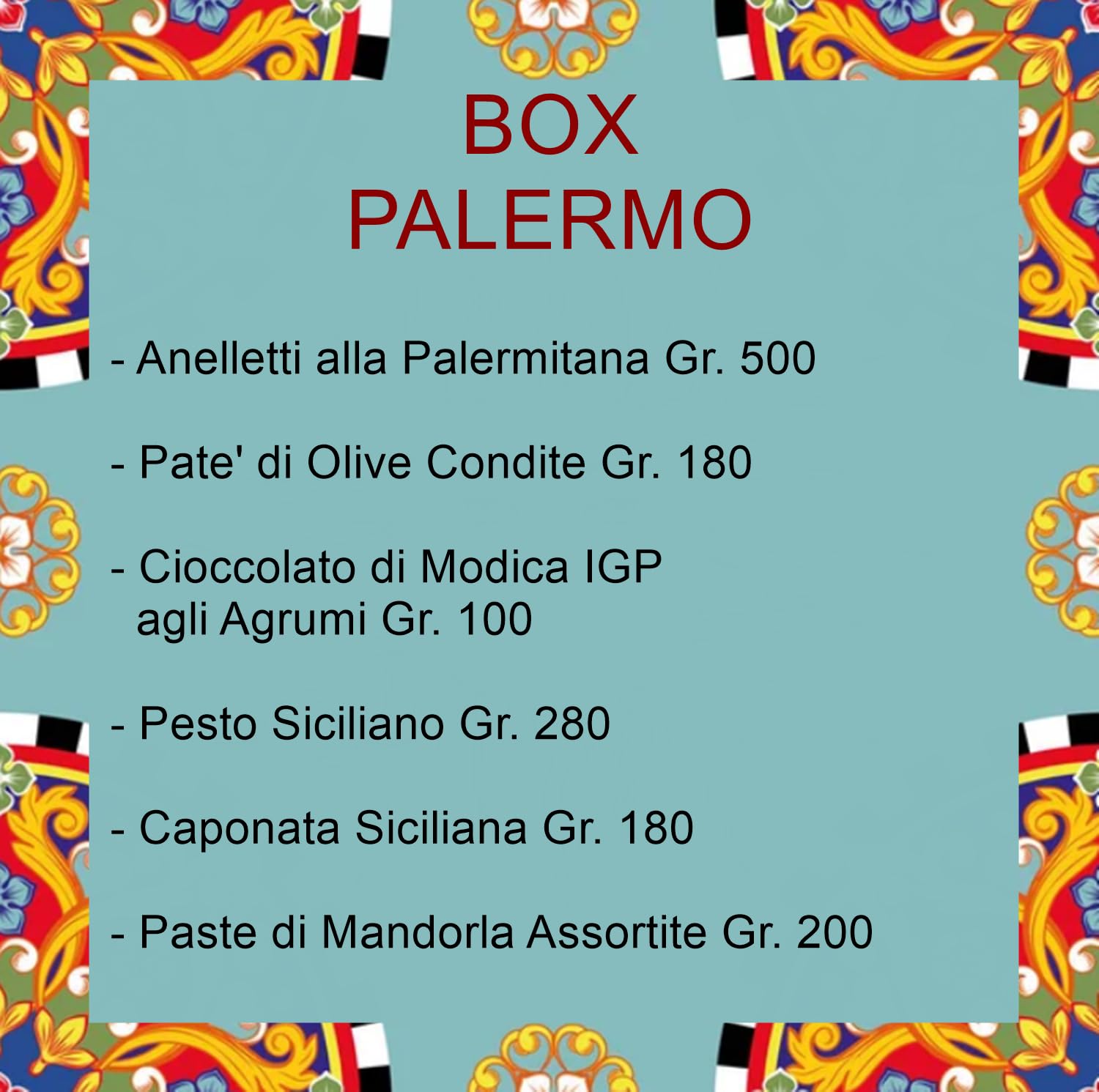 Sicilia Bedda - Box Cesti Natalizi Prodotti Tipici Siciliani - Una Gustosa IDEA REGALO (Box Palermo)