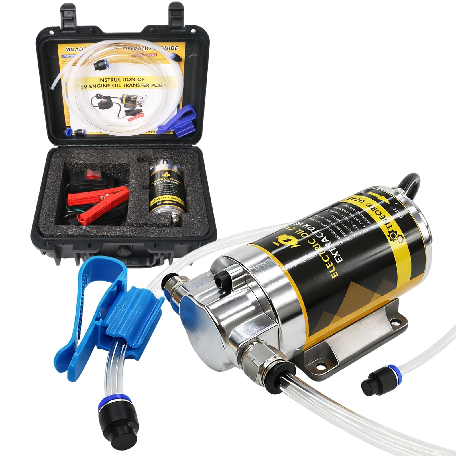 MILADO 12V 100W Oil Change Extractor Pump
