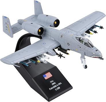 1/100 A-10 Attack Aircraft Thunderbolt II Aircraft Model Alloy Diecast Fighter Plane Model