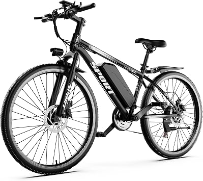 ASKGO Electric Bike for Adults, 1500W Peak Mountain Ebike with 25 MPH, 65 Miles Range, 7 Speeds, 48V 10Ah Removable Battery Ebike, 26" Electric Bicycle for Commute