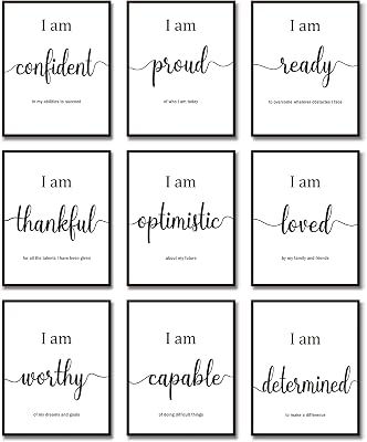 Outus 9 Pieces Inspirational Motivational Wall Art Australia | Ubuy