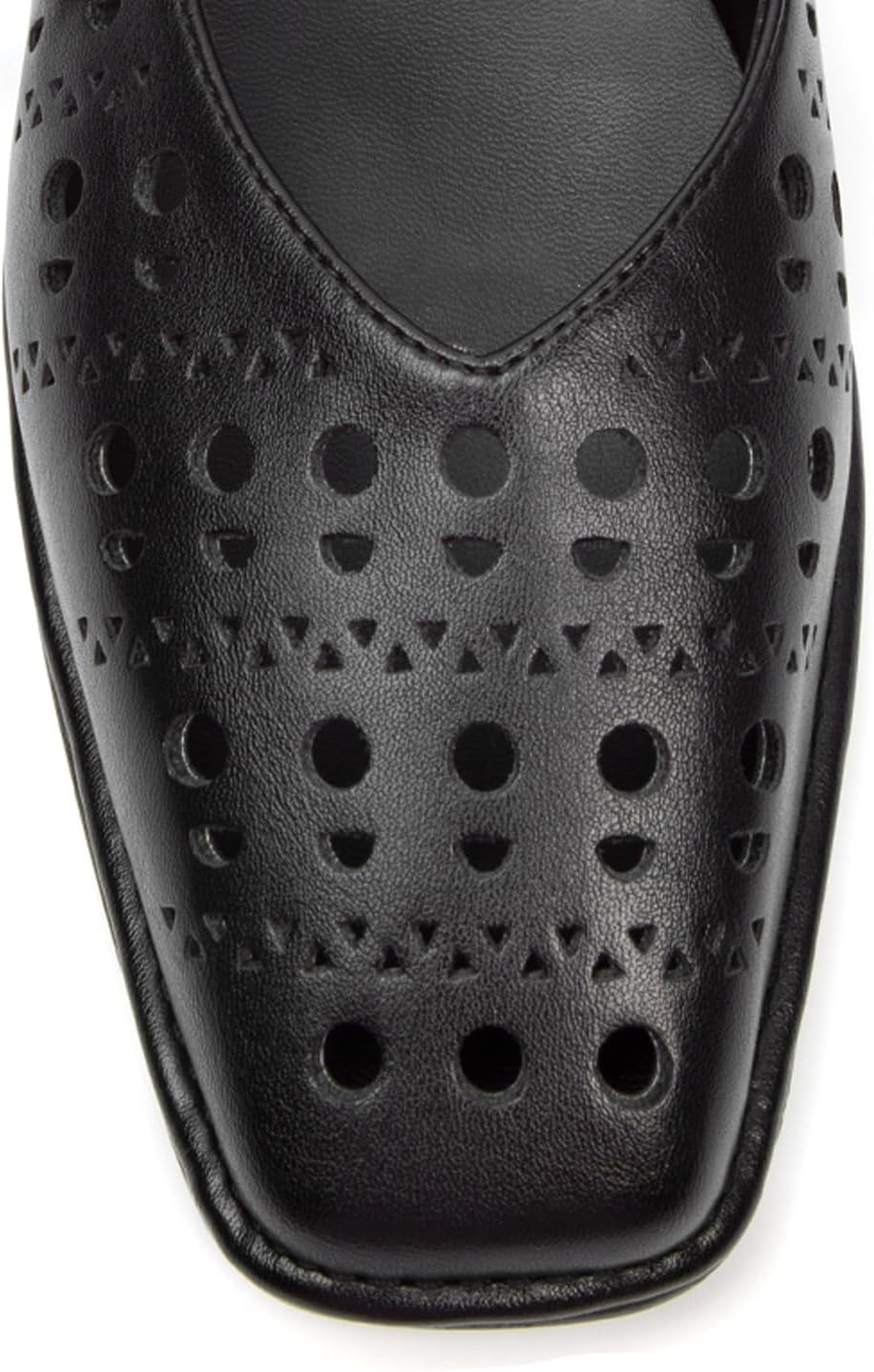 SUIARA Lace up Ballet Flats Women Square Toe Mary Jane Flats Bow Slip On Comfortable Ballerina Shoes - Image 6