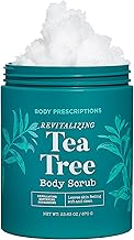 Body Prescriptions Exfoliating Body Scrub – Body Cleanser for Nourished, Ultra-Smooth Skin, Tea Tree