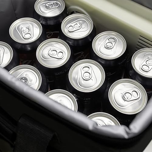 Miniatura 3 de RoadPro RP5370 - Enfriador eléctrico portátil de 12 voltios con laterales suaves, enfriador eléctrico portátil de 12 V para camping, portón trasero,